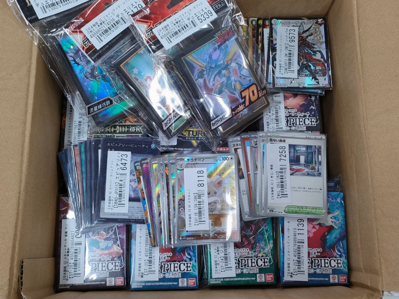 【買取実績】ワンピ、ポケカなど複数ジャンルのカードを買取