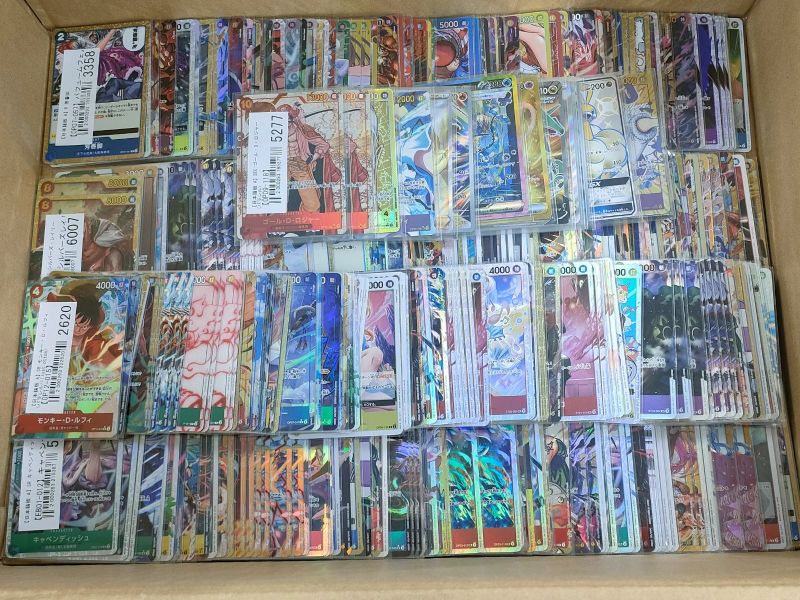 【ワンピースカード買取実績】未開封BOX、プロモ等幅広く買取